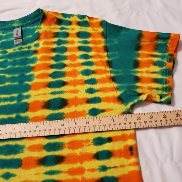 Tie Dye boho Style crew neck short sleeve T-shirt 100% cotton Size M. - Picture 8 of 10